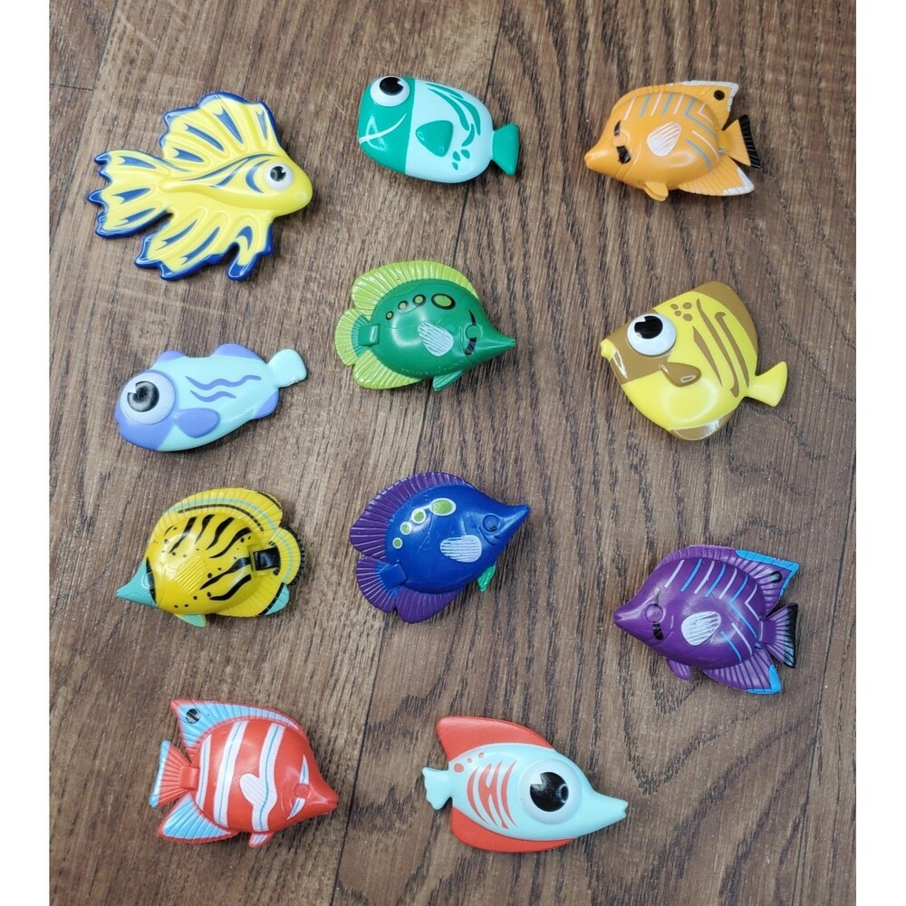 Fish Water Pool Swimming 3" Toy Lot of 11